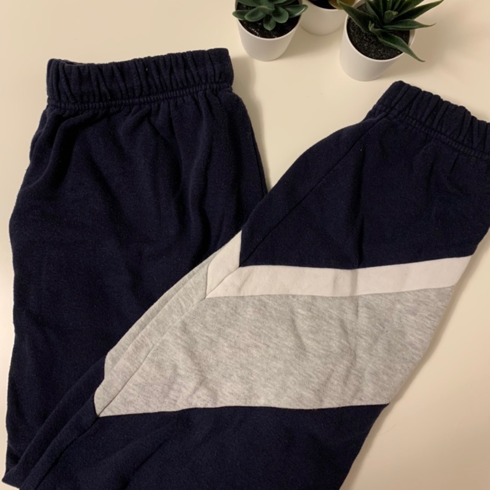 Navy Sweats with Grey Detail
